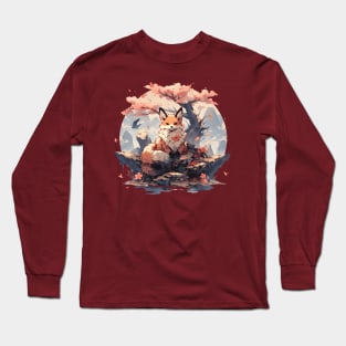 Japanese Fox Long Sleeve T-Shirt